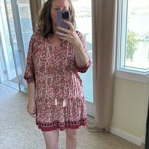 Boho Beach coverup size Med